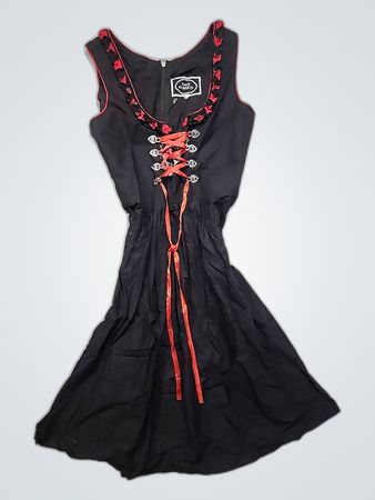 Black and Red Corset Top