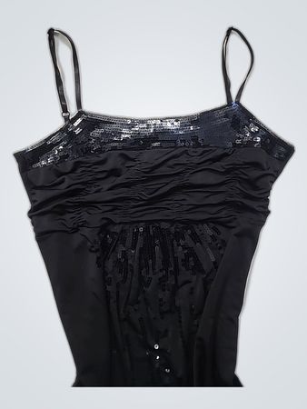 Black Sequined Dress