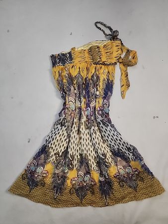 Yellow Paisley Dress
