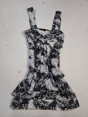Black and White Floral Dress