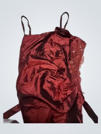 Red Satin Dress