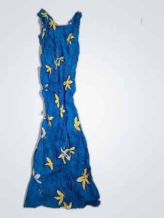 Blue Floral Scarf