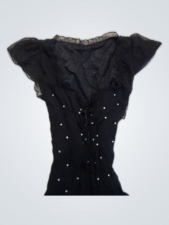 Black Embellished Top