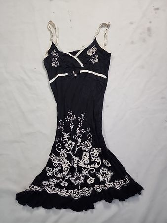 Black Embroidered Dress