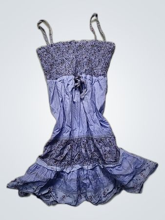 Blue Smocked Top