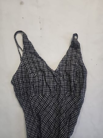 Black and White Plaid Tank Top