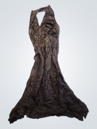 Black Crinkled Fabric Item