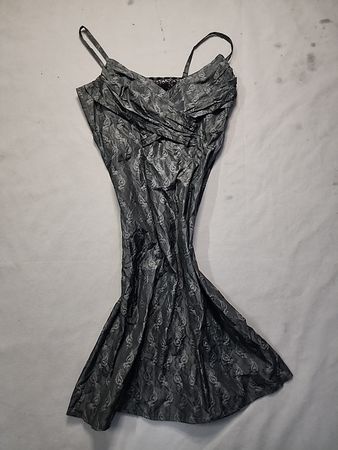 Gray Paisley Dress