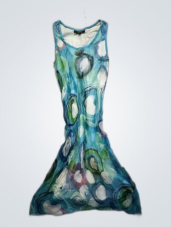 Zara Abstract Print Slip Dress