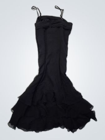 Black Ruffled Dress
