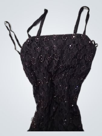 Black Lace Dress Top