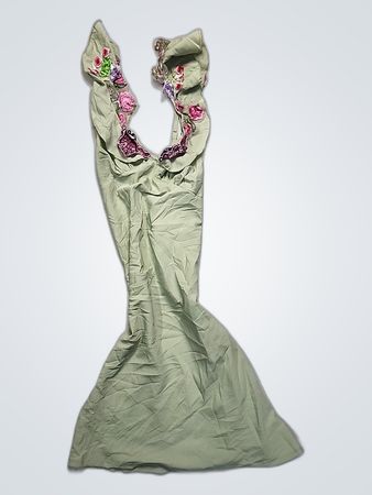 Green Floral Dress