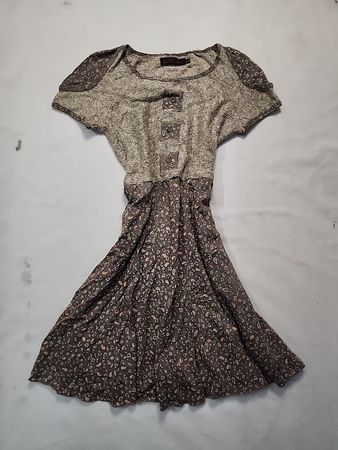 Brown Paisley Dress