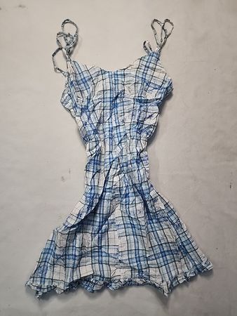 Blue Plaid Halter Top