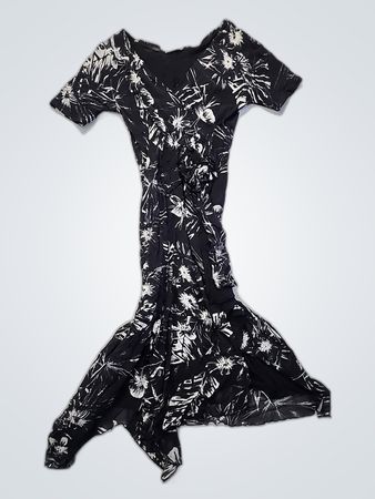 Black Floral Top