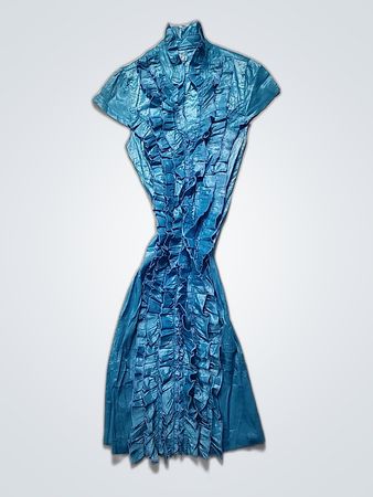 Blue Ruffled Garment