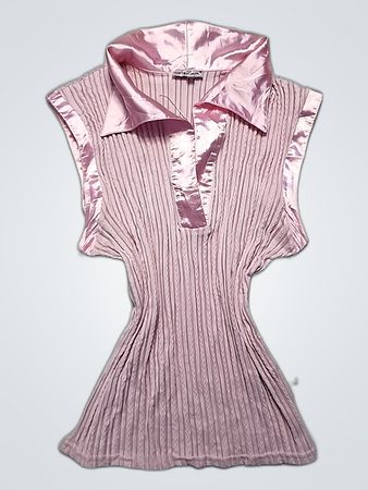 Zara Pink Sleeveless Knit Top