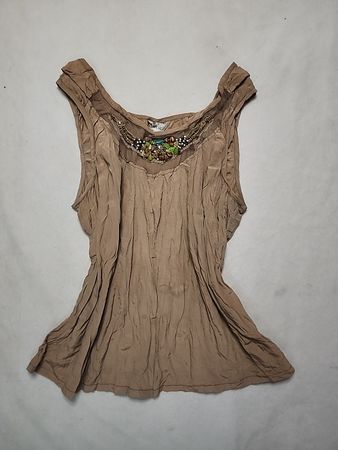 Beaded Draped Camisole Top