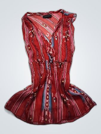 Mango Printed Wrap Blouse