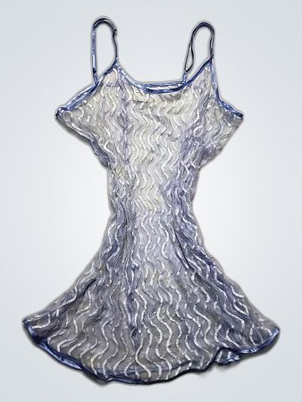 Sheer Wavy Slip Dress