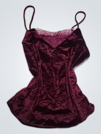 Lace Trim Velvet Camisole Top