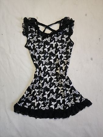 Butterfly Print Mini Dress
