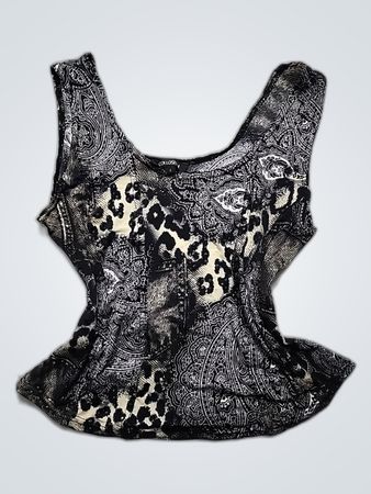 Collectif Printed Graphic Tank Top