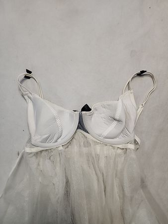 Unbranded White Lace Babydoll Top