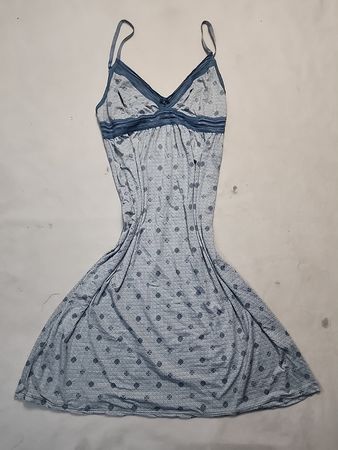 Grey Polka Dot Slip Dress