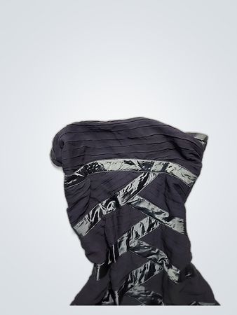 Unbranded Navy Pleated Halter Top