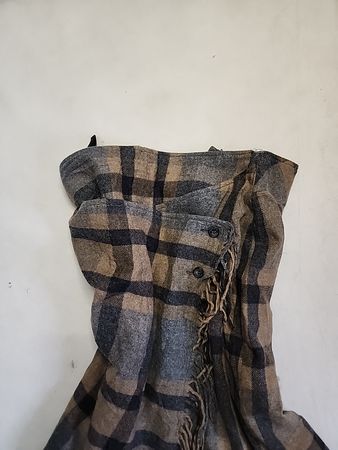 Unbranded Plaid Knit Cardigan