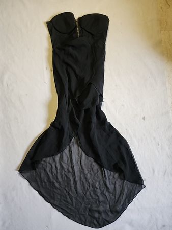 Black Strapless Party Dress