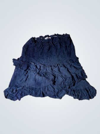 Madewell Blue Ruffled Top
