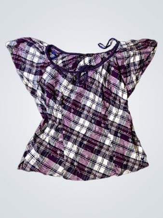 Purple Plaid Top