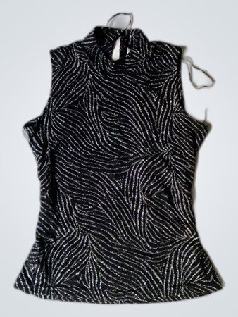 Black and White Striped Top