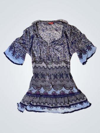 Street One Floral Ruffled Blouse