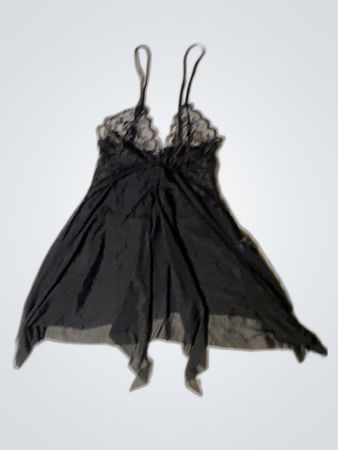 Penthouse Black Lace Slip Dress