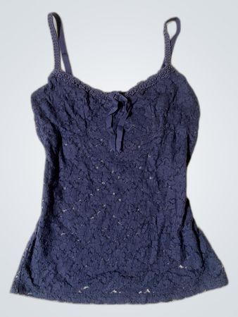 MANGO Basics Crochet Lace Tank Top