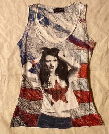 Les Fleurs de la Mode Rockstar Graphic Tank Top