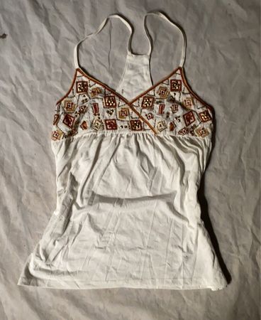 White Embroidered Top