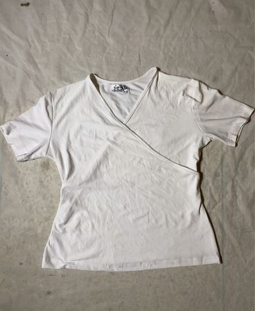 White Asymmetrical T-Shirt