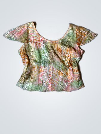Blouse with Floral Pattern