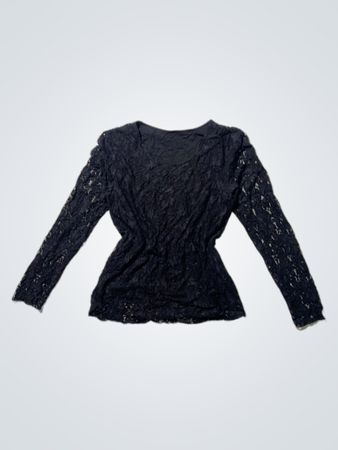 Black Lace Blouse