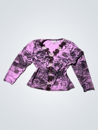 Bexleys Woman Purple Lace Top