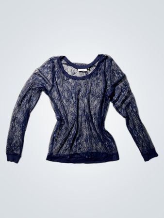 Blue Lace Top