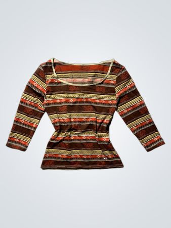 Long-Sleeve Striped Top