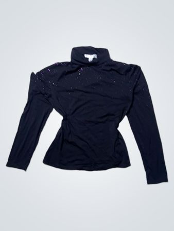 St. John Dark Blue Long-Sleeve Top