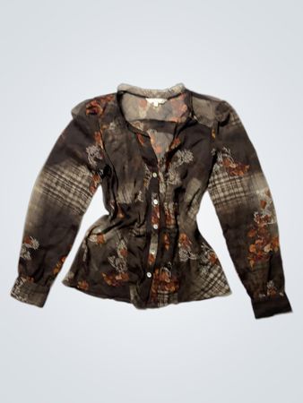 Etro Floral Print Button-Down Blouse