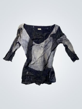 Annette Gortz Gray and Black Top