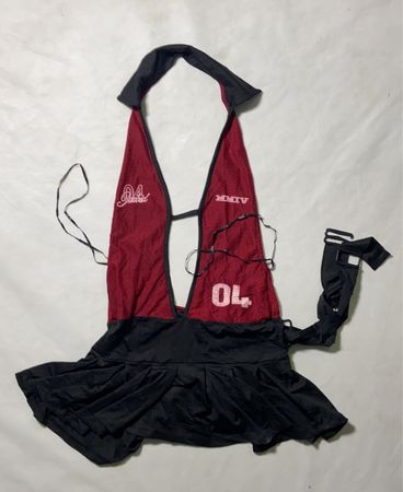Jaded London Red Mesh Vest